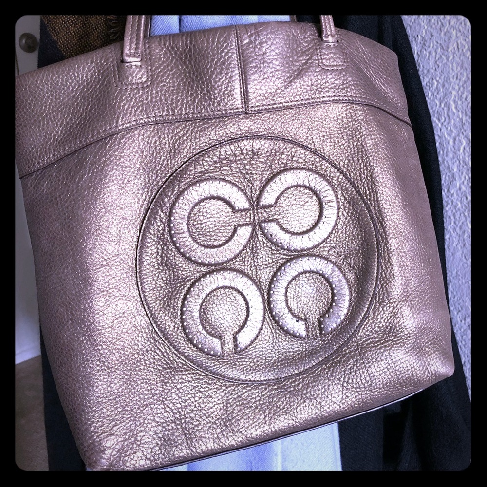 COACH Authentic Bronze leather Purse
